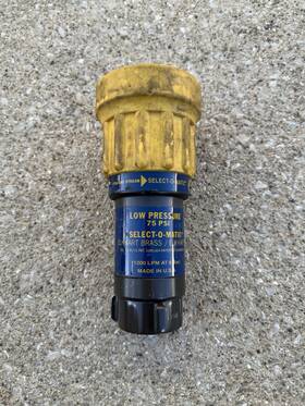Tsm-30flp Elkhart Brass Fire Nozzle Low Pressure 75 Psi Select-o-matic 325 Gpm