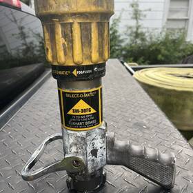 Sm-30-fg Elkhart Brass 1.5 Inch Nh Fire Fighting Fog Nozzle Select-o-matic Sm30fg 75-325gpm