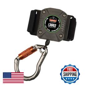 B0892nksdn Ergodyne Squids 3002 Retractable Tool Lanyard Locking Carabiner Straps To