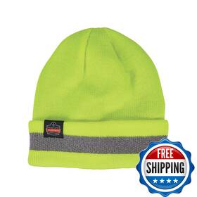 Ergodyne B0cj42rcmd N-ferno 6803 Reflective Rib Knit Winter Hat