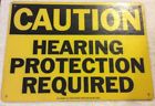 Factory Used Caution Hearing Protection Required Safety Sign