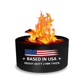 Fab-357 Febtech - Fire Rings For Outside Wood Burning Pits 36 Inch Dia X 12 H 2