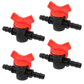 Nb-065 Finbe 3/8 Inch In-line Barb Ball Valve Shutoff Switch For Drip Irri
