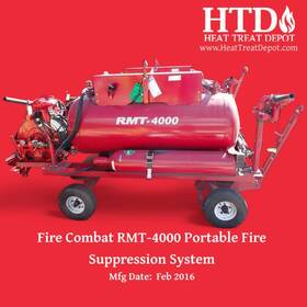 Rmt-4000 Fire Combat Inc 302485 Portable Suppression System - With 240 Gal Tank