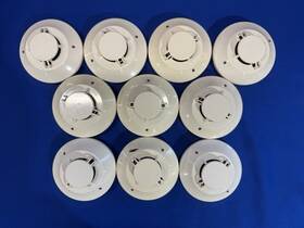 Asd-ptl2f Fire Control Instruments Fci Smoke Detector Head - Lot Of 10 No Bases Untested Read Below
