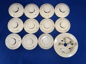 Atd-l2 Fire Control Instruments Fci Thermal Heat Detector Head X 11 - Only 1 Base Untested Read Below