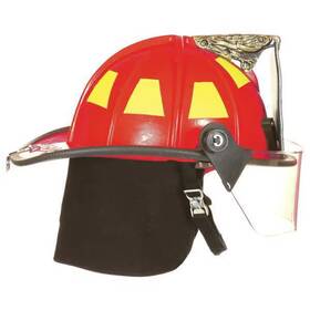 1910h253 Fire-dex Helmet Fiberglass 6 Pt Ratchet Red Fits Hat Size One Most