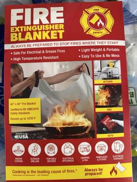 911411 Fire Extinguisher Blanket 40 Inch X Model