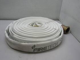 Ftsj75 Firetech Single Jacket Hose 1-1/2 Inch X 75ft Brass Nst