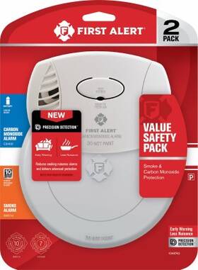 1046743 First Alert 4 Pack - Smoke And Carbon Monoxide Alarm 10-year Battery