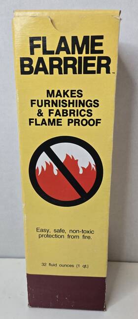 Flame Barrier 026992112194 Makes Furnishings And Fabrics Proof 32fl Oz Liquid Spray New