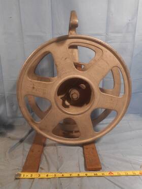 623396 General Machine Vintage Fireman S Fire Truck Hose Carry Portable Reel Products