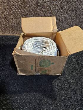 21151101 Genesis 18/4 Stranded Unshielded Cable Riser Cmr Ft4 1000ft White