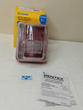 Gentex 700217024423 Lot Of 5 Goe-r Exterior Fire Strobe Enclosure Red Wall Mount