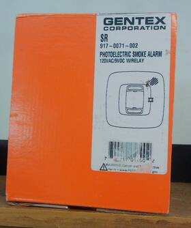 917-0071-002 Gentex Sr917 New Sr Photoelectric Smoke Alarm 120vac/9vdc With Relay