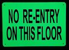 Gid-01801 No On This Floor Sign Heavy Duty Aluminum 745528301931