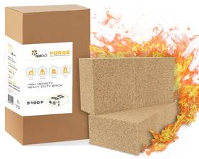 3200f Girtech 820208200240 Heavy Duty Refractory Fire Bricks For Forge - Pack Of 2 Extra High Temp