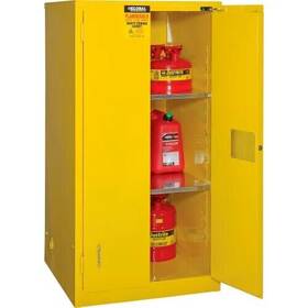 237291 Global New Flammable Cabinet Self Close Double Door 60 Gallon 34 Inch Wx34 Dx65 H