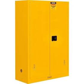 298601 Global New Flammable Cabinet Self Close Double Door 45 Gallon 43 Inch Wx18 Dx65 H