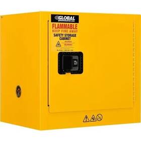 298671 Global New Flammable Cabinet Manual Close Single Door 6 Gallon 23 Inch Wx18 Dx22 H