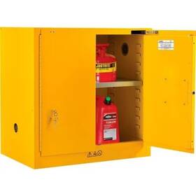 316093 Global New Flammable Cabinet Self Close Single Door 22 Gallon 35 Inch Wx22 Dx35 H