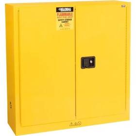 962357 Global New Flammable Cabinet Manual Close Double Door 22 Gallon 35 Inch Wx22 Dx35 H