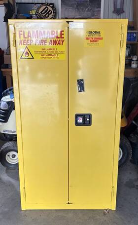 Bm44 Global Industrial Safety Cabinet 34 Inch W X 18 D 65 H Pick Up Only