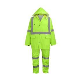 Glo-8000-2xl Global Glove Unisex-adult Standard Reflective Rainwear Hi-vis Yellow Size S