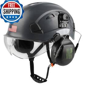 B0bz7pylws Green Devil Safety Helmet Hard Hat Visor And Ear Protection Adjustable