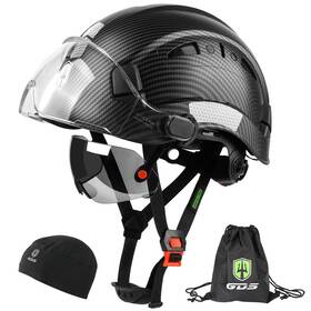 B0dj2yjvxj Green Devil Safety Hard Hat Tinted Clear Visor Vented Construction Helmet