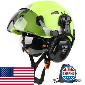 B0dn15ywsy Green Devil Hard Hat Safety Helmet Visor And Ear Muffs Men Women Vented Work B0dn15ywsy Green Devil Hard Hat Safety Helmet Visor And Ear Muffs Men Women Vented Work