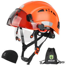 B0dp6j481b Green Devil Safety Hard Hat With Tinted And Clear Visor Vented Construction Helmet