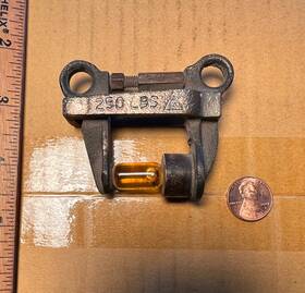 250-175 Grinnell Vintage Antique Fire Quartzoid Fusible Bulb Link 250lbs Used