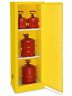 H-2570m-y Slimline Brand New Flammable Storage Cabinet Manual Doors Yellow Gallon