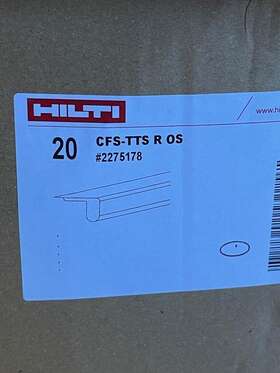 2275178 Hilti Firestop Top Track Seal #2275178 Cfs-tts-r Os Case Of 20 New In Box