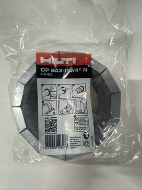 643-110 Hilti 30429 Firestop Fire Protection Collar 643-110/4 Inch #30429 New