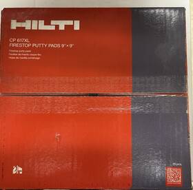 Cp617xl Hilti Cp 617xl Firestop Putty Pads 9 Inch X9 20pcs Box