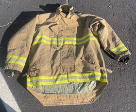 Lto41c3tz Honeywell Firefighter Morning Pride Turnout Bunker Coat Tan 50x 33x39 Sleeve 36
