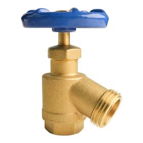 0740001 Hydro Master Brass Garden Valve Bent Nose 1/2 Inch Fnpt X 3/4 Mnh Fit Most Garde