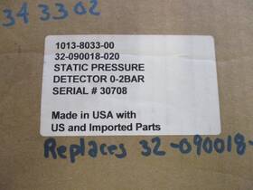 32-090018-020 Iep Technologies Nib Static Pressure Detector 0-2bar