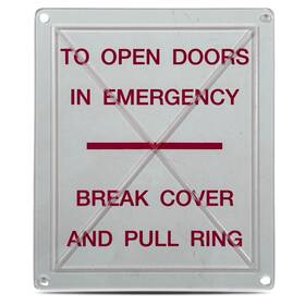 5478362a Inps International Name Plate Supplies New 35 Pack Emergency Break Away Polycarbonate Covers 6 Inch X 7 Safety Door