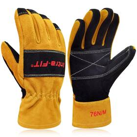 7882xl Intra-fit Nfpa 1971 Structural Firefighter Glove 3d Curved Design Heat And Flame Resi