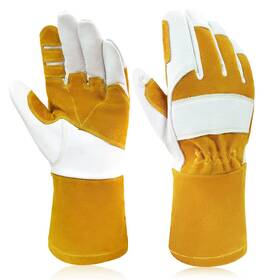 En407-413x4x Intra-fit 974334513885 Cowhide Mig Welding Gloves Long Cuff En388-2132x En... Fast Ship