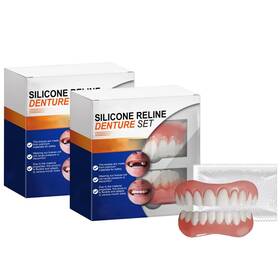 Inxhbow 717701711950 2pcs Silicone Reline Denture Set Dentures