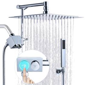 Jf-06zd-pc Jfjiarui All Metal Rain Shower Head With Handheld Spray 10 Inch Rainfall Sho