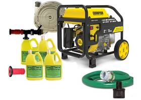 Jjs Fire Supply 714367979342 Portable Barricade Gel Home Wildfire Pump Package Laguna Beach Malibu Napa