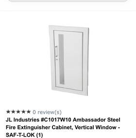 C1017s21 Jl Industries Ambassador Fire Extinguisher Cabinet Semi-recessed 10 Lbs