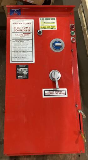 C3b174-4j Joslyn Clark Electric Fire Pump Controller 50hp 460v 60hz #110jmfml Co