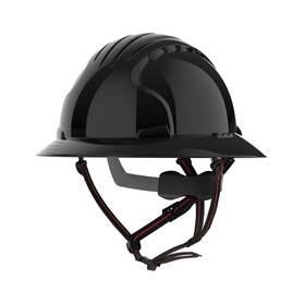 Akt260-001-104 Jsp Evo 6161 Full Brim Ascend Climbing Helmet - Wheel Ratchet Black Akt260-001