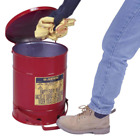Jtr09300 Justrite Steel Ventilated Garage Pedal Bin Oily Waste 697841002302